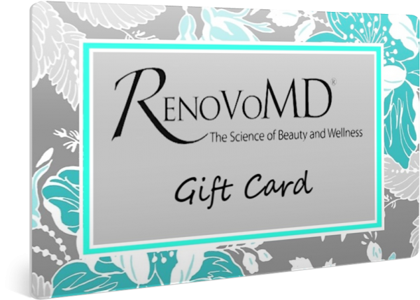 photo of a floral print gift card from RenovoMD